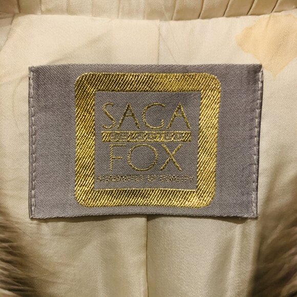 SAGA FOX NORWEGIAN FOX FUR COAT WOMANS Size Medium - Picture 7 of 16